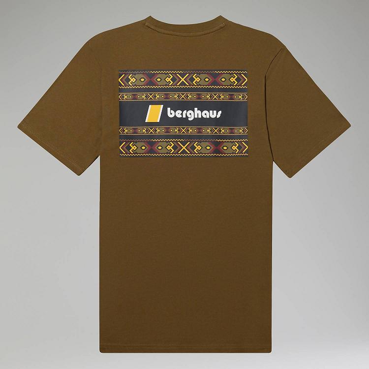 Dámska Tričko Berghaus Aztec Block Tmavo Zelene Slovensko 2589TZLGO